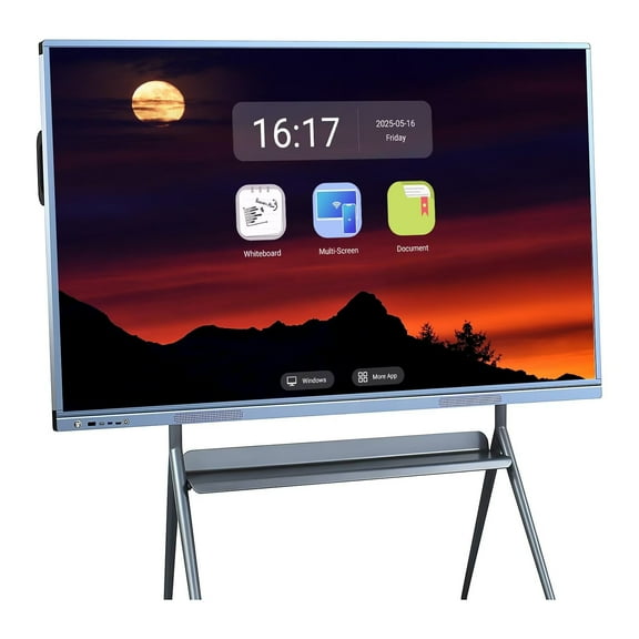 BELNET Smart TVs Interactive Whiteboard, 55 Inch Touch Screen All-In-One Electronic Calendar, 4K Monitor Wireless Projection Player for Advertisin and Business