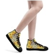 thumbnail image 5 of Sunflower Girls Boots Keep Your Soul Clean High Top Canvas Shoes Sneakers Black Size 11, 5 of 7