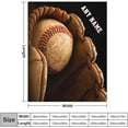 thumbnail image 4 of XZYG Baseball Blanket Personalized Name Blanket for Kids Adults Custom Baseball Blankets with Name Sports Customized Throw Blanket for Boys Mens Gifts(50*60inch), 4 of 7