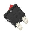 thumbnail image 3 of Uxcell AC12A/125V 10A/250V DPST 4P 2 Position I/O Red LED Light Boat Rocker Switch 5Pcs, 3 of 6