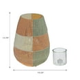 thumbnail image 3 of Maison Concepts Oblong Paper Lantern Large Green/Yellow, 10.24 L x 13.78 W x 13.78 H, Candle Holders & Accessories,Multi,Paper,Home Decor,Gift,Mothersday, Christmas, Everyday, 3 of 3