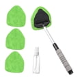 thumbnail image 1 of Kit de limpieza de parabrisas de coche con cabezal giratorio portátil y almohadillas de microfibra. Almohadilla de microfibra verde, 1 of 7
