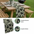 thumbnail image 5 of Halloween Table Runner - 36 Inch Long, Kitchen Dining Table Runner Dresser Scarves, Sage Green Vintage Crow Horror Black Birds Farmhouse Decor for Coffee Tables Wedding Party Banquet, 5 of 8