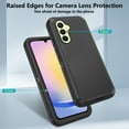 thumbnail image 4 of Asuwish Compatible with Samsung Galaxy A25 5G Phone Case Hybrid Rugged Shockproof Hard Protective Drop Proof Full Body Heavy Duty Mobile Cell Cover for A 25 25A SM-A256U Women Men Black, 4 of 8