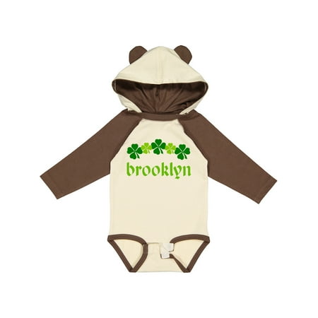 

Inktastic Brooklyn New York Irish Gift Baby Boy or Baby Girl Long Sleeve Bodysuit