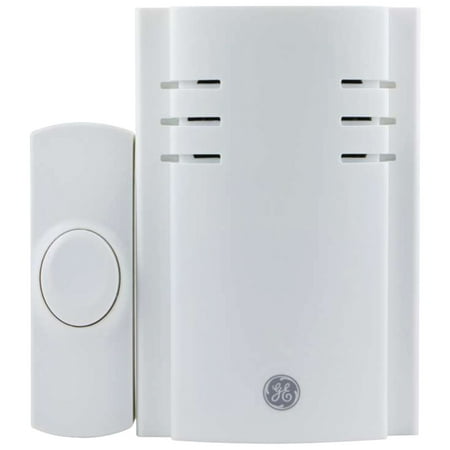 GE Plug In Wireless Door Chime With Push Button, 2