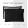 thumbnail image 4 of Elegant Comfort 3-Piece Quilted Reversible Bedspread Coverlet Set with Pillow Shams, Exquisite Diamond Stitching All Season Heavy Weight-Ultra Soft Premium Quilt- King, Black/Gray, 4 of 5