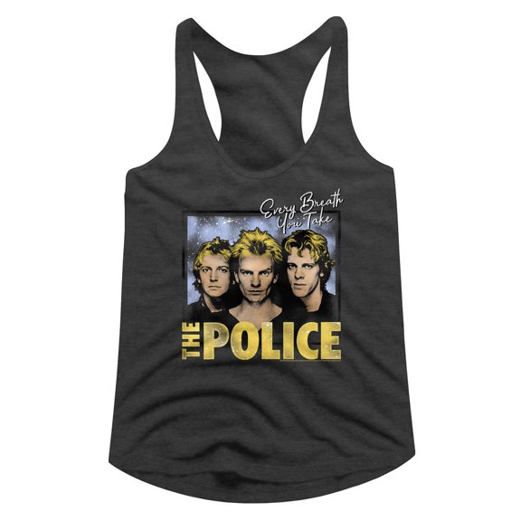 The Police Every Breath Heather Women's Racerback Tank Top