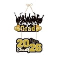 thumbnail image 2 of Graduation Door Hanging Decor Class of 2026 Party Sign for Entrance Wall Classroom Dorm Room Celebration Backdrop Photo Prop Graduation Day Ornament Festive Decor Photo Booth Graduate Parties Sign, 2 of 6