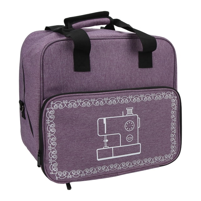 Sewing Machine Bag, Durable Practical Multiple Pockets Design Exquisite Beautiful Sewing Machine Case For Travel For Home Purple,Gray