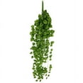 thumbnail image 1 of Xihbxyly Guirnalda de Hojas Colgantes Artificiales, Tela Verde, Aspecto Natural, Decoración de Pared para Jardín, Bodas, Festivales y Fiestas, Juego de 2 Piezas, 90 Cm de Largo, 4 Cm de Diámetro., 1 of 1