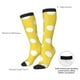 thumbnail image 4 of Balery Yellow And White Polka Dot Calcetines novedosos Calcetines deportivos Calcetines hasta la rodilla Calcetines de algodón Calcetines originales y geniales, 4 of 6