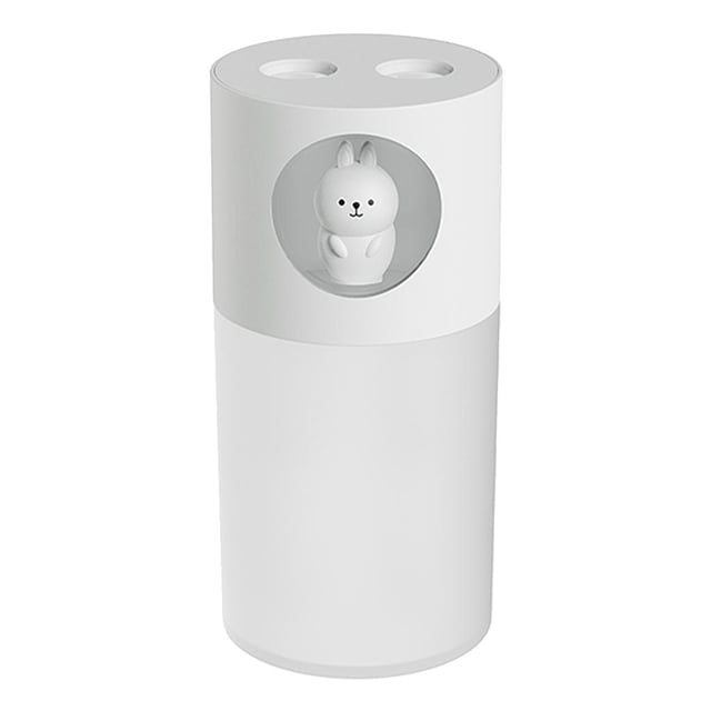 mini humidificador de aire Mini humidificador USB con luz cálida, dos vaporizadores, apagado automático, súper silencioso, pequeño humidificador Personal y Fanmusic mini humidificador de aire