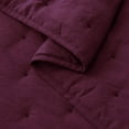 thumbnail image 6 of Kasentex Quilt-Coverlet-Bedspread-Blanket-Set + Two Shams, Ultra Soft, Machine Washable, Lightweight, All Season, Nostalgic Design - Hypoallergenic - Solid Color, TWIN + 2 Standard Shams, RED, 6 of 8