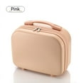 thumbnail image 3 of 14 Inch Travel Mini Solid Color Lightweight Portable Small Hard Makeup Box New Style Student Lightweight Boarding Luggage Flesh, 3 of 6