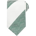 thumbnail image 1 of Corbatas Formales de Textura de Rayas Contrastantes para Hombre INSPIRE CHIC Verde Blanco, 1 of 4