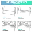 thumbnail image 3 of 77 Gallon Heavy - Duty 18/8 Stainless Steel Livestock Feeder for Sheep, Horses, Cows 59" L x 19.6" W x 33.4" H Spacious Capacity Barn Feeding Setup with Immune Rust - Proofing, 3 of 8