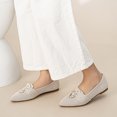 thumbnail image 6 of LANCROP Flats for Women Knit Pointed Toe Ballet Flats dressy Loafers With Bow, 6 of 8