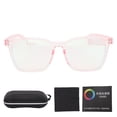 thumbnail image 2 of Gafas Correctivas Para Daltónicos, Montura Completa, Unisex, Rosa, Transparente, Gafas De Moda Para Daltonismo Para Conducir Para Mujer, 2 of 8