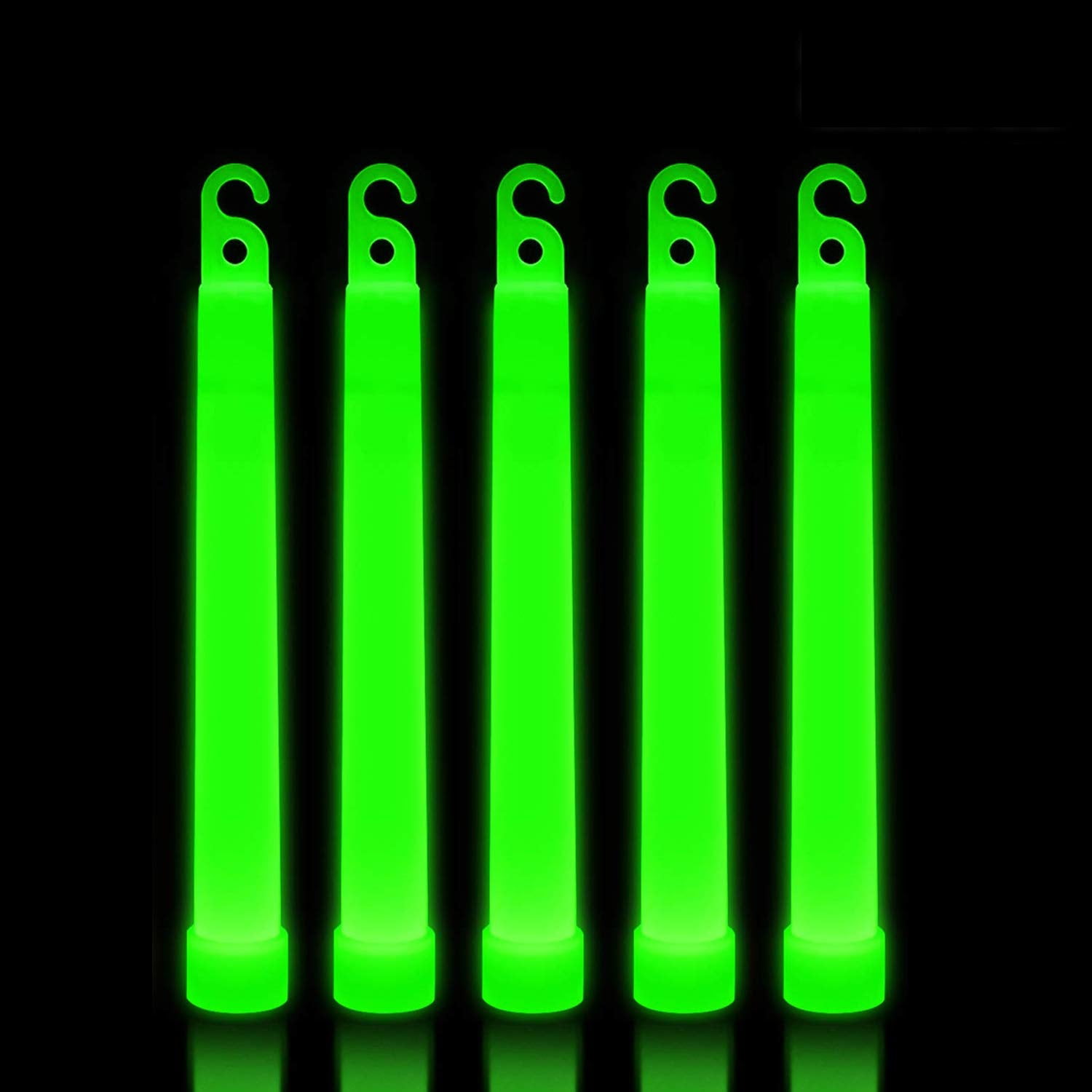 Lumistick 20 Count Jumbo Glowsticks White, 20 Ultra Bright 12 inch Long Giant 15mm Thick Flat Bottom Long Lasting Up to 12 Hours Party Light Sticks for Events Camping Emergency 