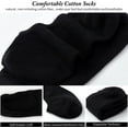 thumbnail image 2 of 6 Pack No Show Socks Mens Casual Low Cut Thin Loafers Non Slip Boat Liners (9-13, Black), 2 of 5