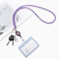 thumbnail image 5 of MINKUROW Bling Lanyard for Women,32.9" Crystal Lanyards with ID Holder Retractable Rhinestone Lanyard for Keys Wallet Phones Glasses Women Gift (Purple,Retractable Badge), 5 of 7