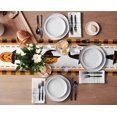 thumbnail image 3 of Halloween Table Runner, Pumpkin Truck Orange Plaid Rustic Table Runner for Holiday Birthday Party Kitchen Dining Table Home Decor,, 3 of 8