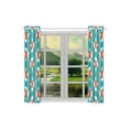 thumbnail image 3 of MKHERT Cute Foxes Faces Window Curtains Kitchen Curtain Room Bedroom Drapes Curtains 26x39 inch, 2 Piece, 3 of 3
