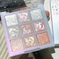 thumbnail image 2 of Paleta de sombra de ojos con purpurina de 9 colores, resistente al agua, polarización, Flash, naranja, rosa, ilumina los ojos brillantes, cosméticos de Corea, nuevo, 2 of 5