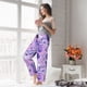 thumbnail image 5 of Balery Violet Pantalones de pijama para mujer, pijamas ultraligeros, pantalones de estar por casa-Small, 5 of 6
