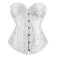 thumbnail image 2 of DailyTrove Women's Lace Overbust Corset - Slimming Waist Training Bustier, Polyester for Daily Shapewear & Formal Events for women, 2 of 6