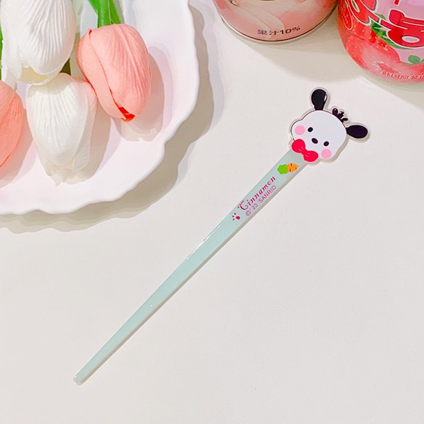 Horquilla de Sanrio, lindos accesorios para el cabello con dibujos animados de Coolomi, tocado de acrílico para estudiantes con forma de perro Pacha