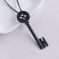 thumbnail image 3 of Halloween Metal Key Skeleton Props Neil Gaiman Black Treasure Chest Key Necklace, 3 of 6