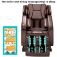 thumbnail image 3 of Real Relax Massage Chair, Full Body Recliner with Zero Gravity Chair, Air Pressure, Bluetooth, Heat and Foot Roller Included, Brown, 3 of 7
