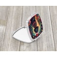 thumbnail image 2 of Black  Poodle Christmas Compact Mirror 2.75 in x 3 in, 2 of 4