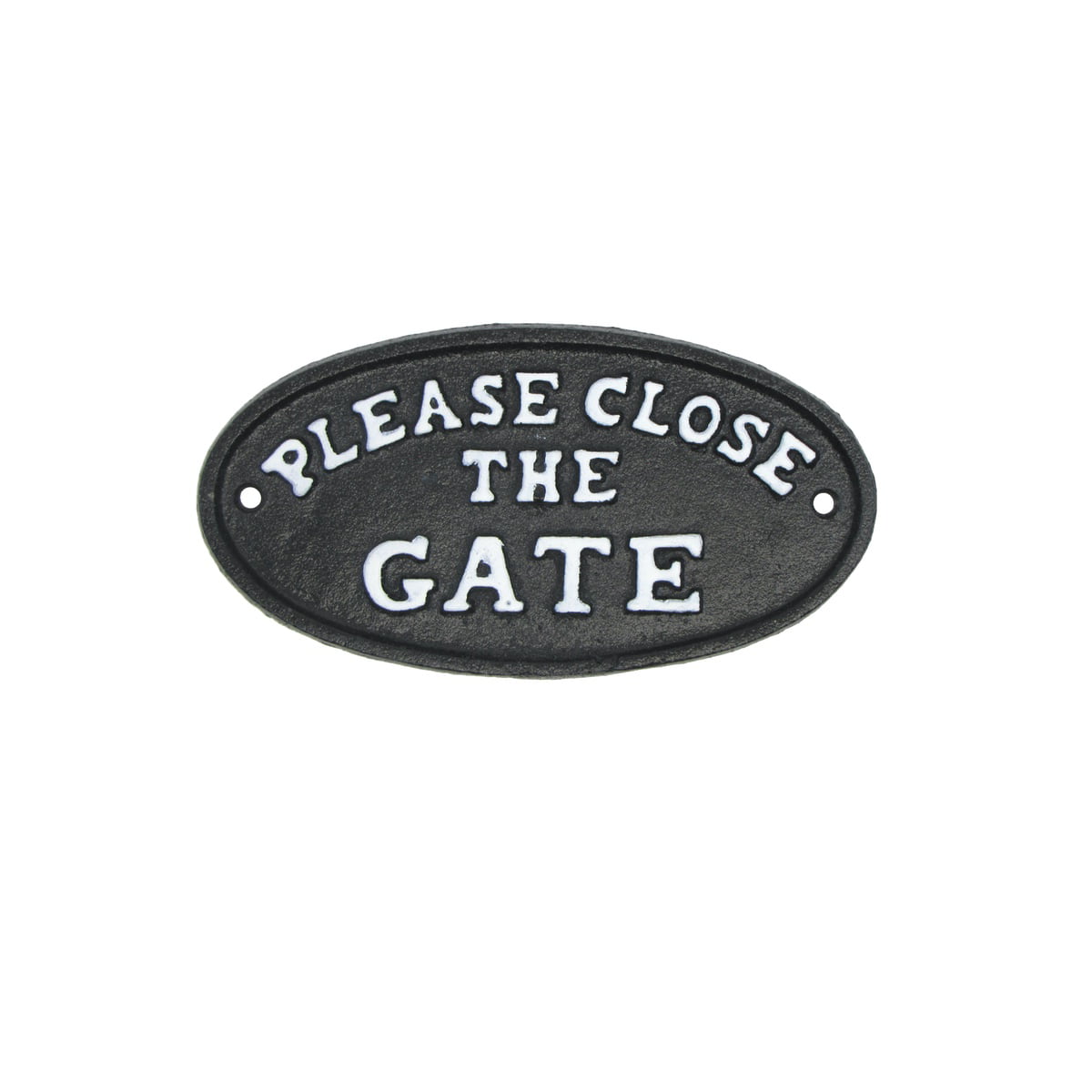 GATE SIGN VINTAGE RETRO STYLE NOTICE CAST IRON Shut The Front Door SIGN