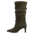 thumbnail image 3 of Journee Womens Sonnet Stiletto Heel Knee High Slouchy Comfort Dress Boots, 3 of 9