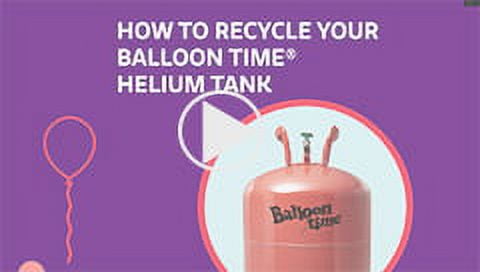 Balloon Time 9.5in Standard Helium Tank Kit Incl ...