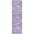 thumbnail image 2 of Addison Rugs Dream Shag Premium Machine Washable Transitional Dot Arches Purple Runner Rug, 2'3" x 7'6", 2 of 8
