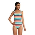 thumbnail image 3 of Lands' End Women's Chlorine Resistant Soft Cup Tugless Sporty One Piece Swimsuit, 3 of 3