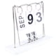thumbnail image 5 of Calendario Abatible de Metal de Madera, Calendario Perpetuo Reutilizable Diario, Accesorios de Decoració de Escrito Diarios Para Dormitorio de Oficina, Decoració Creativa, 5 of 7