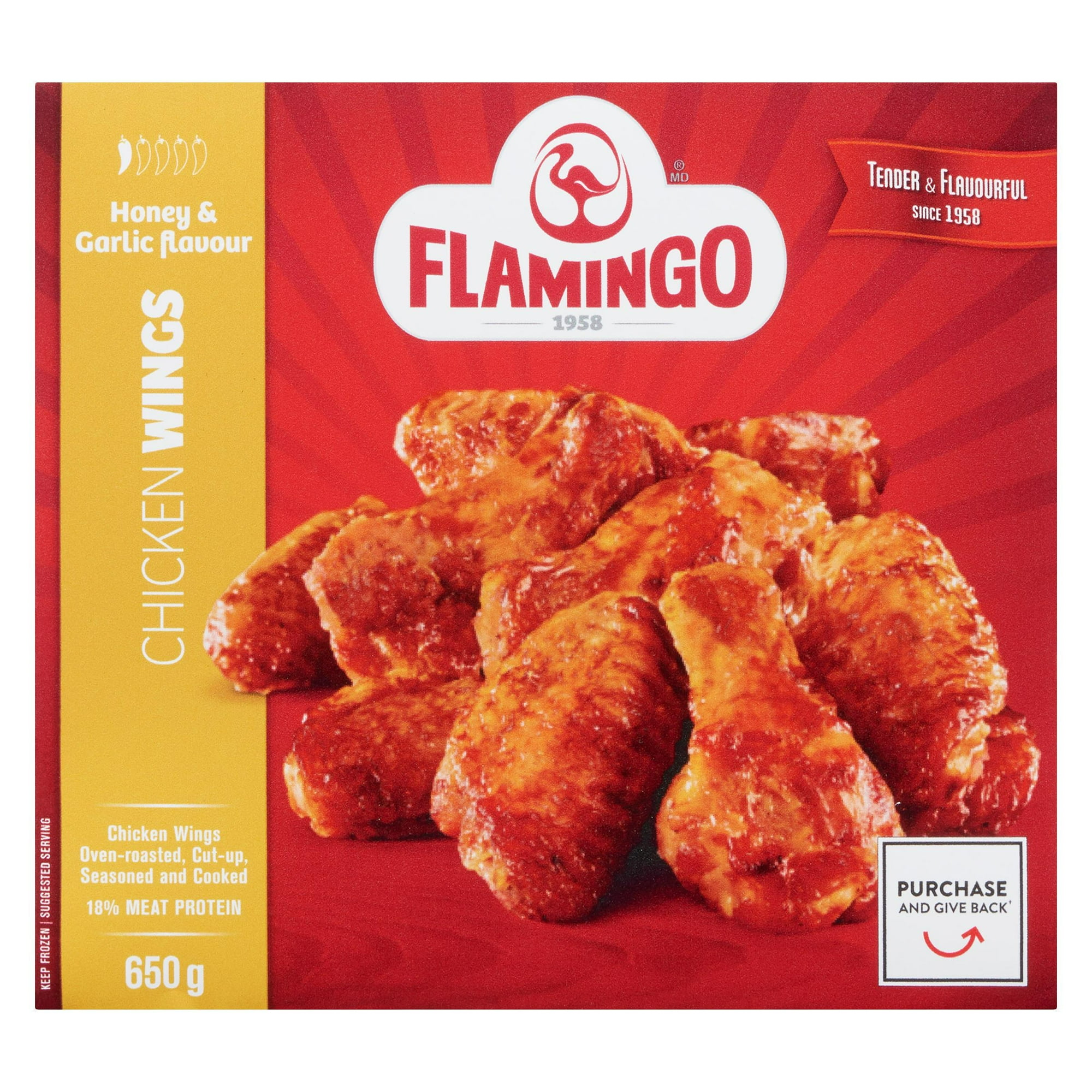 Flamingo Honey Garlic Chicken Wings