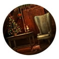 thumbnail image 5 of Round Resistance Microfiber Tablecloth, Decorative Table Cover , Christmas Tree, 5 of 6