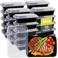 thumbnail image 1 of Recipientes de almacenamiento de alimentos kkyvvy, 125 ml, reutilizables, paquete de 50, 1 of 7