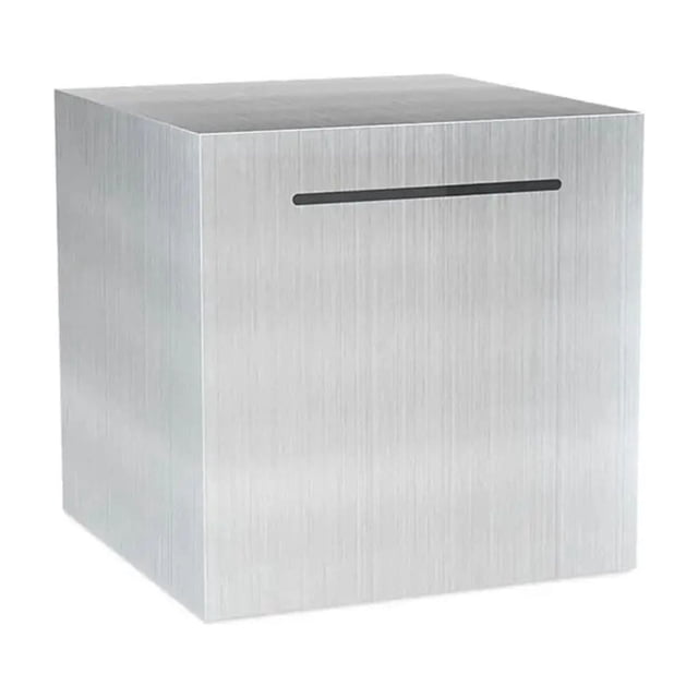 Stainless Steel Money Box Security Only In Coin Saving Handmade