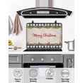 thumbnail image 4 of Large Induction Cooktop Protector Mat Grey Plaid Christmas Stove Top Covers for Electric Stove, Xmas Snowflake Botanical Poinsettia Decorative Stove Burner Cover Mats, Glass Top Stove Cover, 4 of 7
