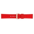 thumbnail image 2 of Reemplazo de la correa de reloj de goma roja impermeable de 19 mm mm 22mm Sunnimix Banda de reloj de caucho de silicona, 2 of 8