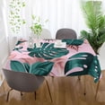 thumbnail image 6 of Tropical Palm Leaves Rectangle Tablecloth, Dust Proof Anti Wrinkle Wipeable Table Cloth Tabletop for of Dinner Kitchen Wedding Holiday Party 54"x72" Home Decor, 6 of 7