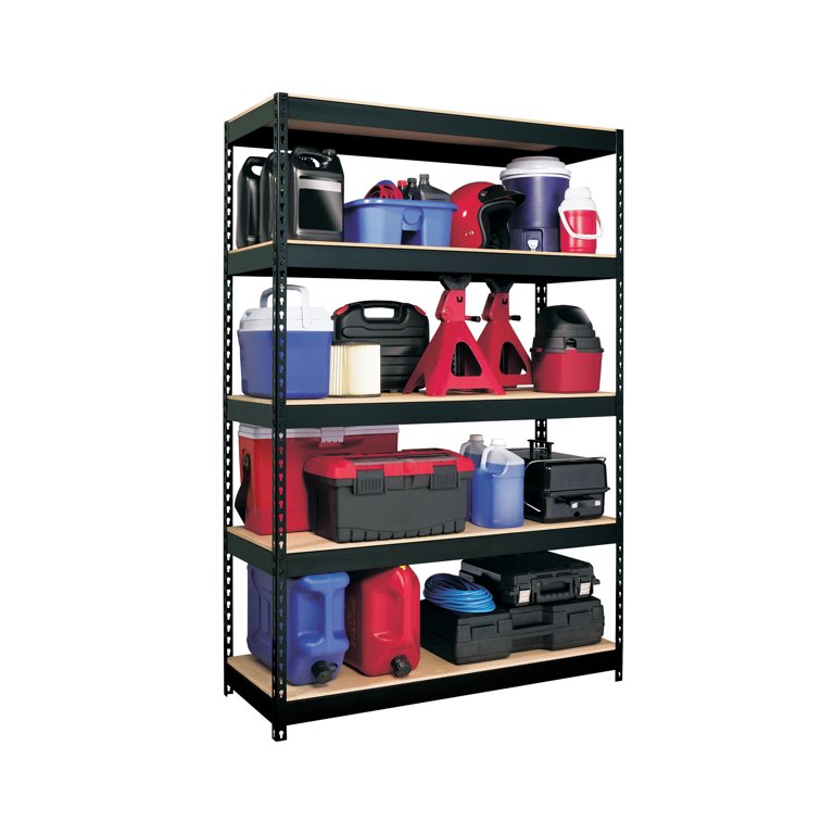 Iron Horse Industrial Metal Garage Shelving, Large 5-Shelf