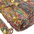 thumbnail image 6 of Pre-Owned Valentino Roman Stud Woven Wool Crossbody Bag Feminine Pink, 6 of 11